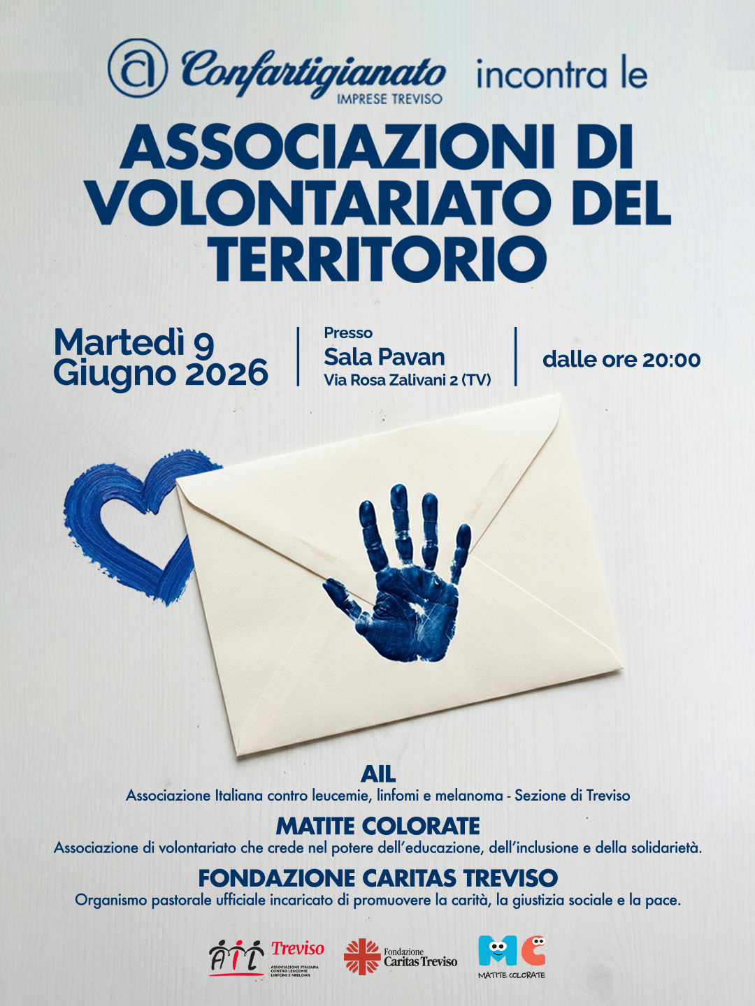 INVITO | CONFARTIGIANATO INCONTRA LE ASSOCIAZIONI DI VOLONTARIATO DEL TERRITORIO