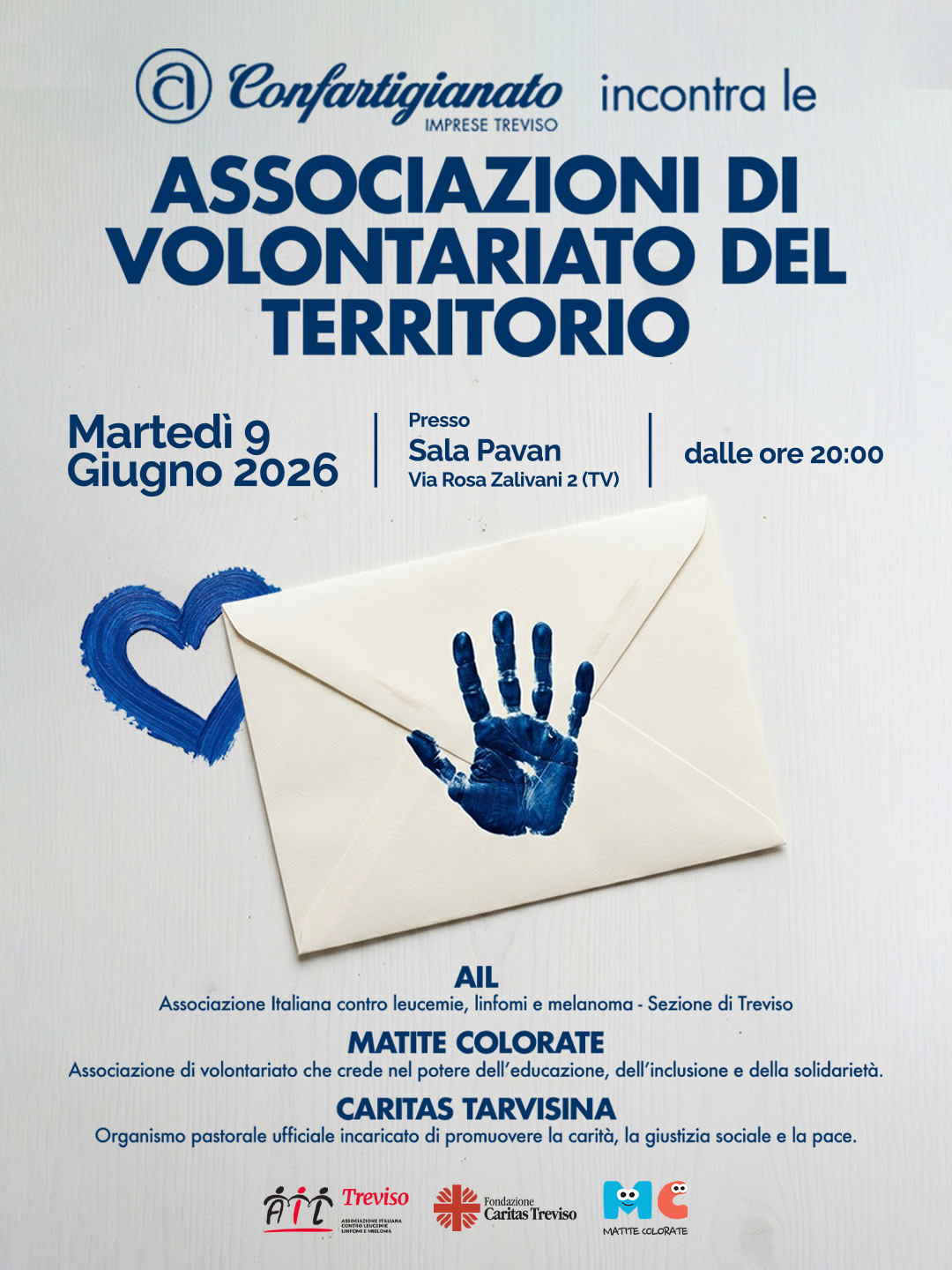 INVITO | CONFARTIGIANATO INCONTRA LE ASSOCIAZIONI DI VOLONTARIATO DEL TERRITORIO